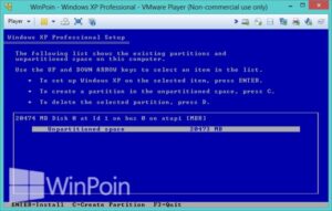 Cara Instal Windows XP di VMware Player