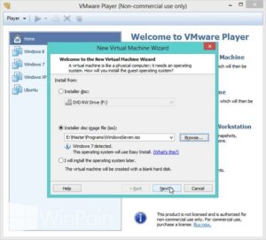 Cara Install Windows 7 di VMware Player