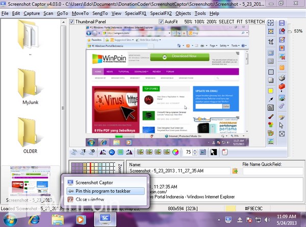 Cara Melakukan Pin File, Folder, Software atau Drive di Windows 7