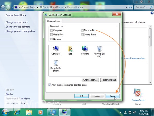 Cara Menghilangkan Recycle Bin di Windows