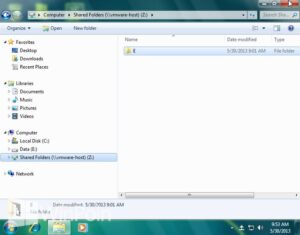 Cara Share Folder dari Windows 7 ke VMware Player