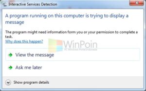 Cara Mengatasi "A Program Running on This Computer is Trying to Display a Message"