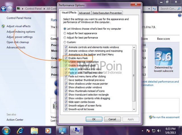 Cara Menggunakan Aero Peek di Windows 7