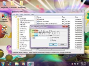 Cara Menambah Waktu Delay Aero Peek Mouse Desktop