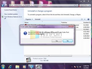 Cara Uninstall Program di Windows 7