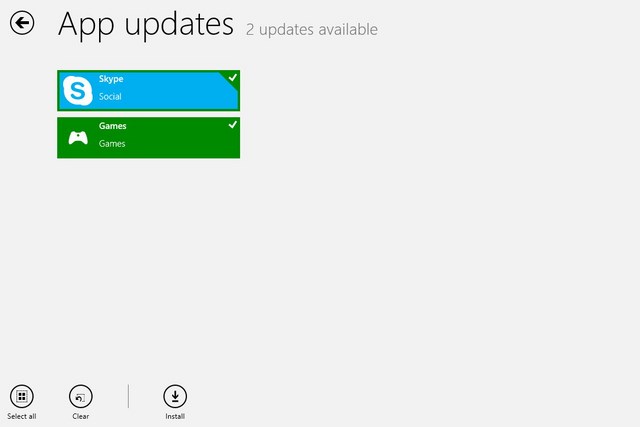 Aplikasi Windows 8 Games dan Skype Mendapatkan Update Hari Ini