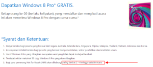 Pemenang Lisensi Windows 8 Pro akan Dihubungi 2-4 Minggu Lagi
