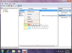 Cara Mengaktifkan dan Mematikan Akun Administrator Built-in Windows 7