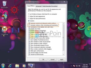 Cara Mengaktifkan dan Mematikan Animasi Minimize dan Maximize Window di Windows 7