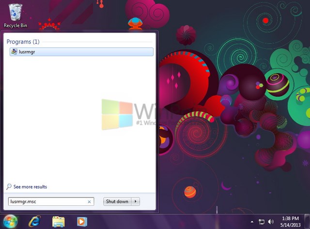 Cara Membuka Local User and Groups di Windows 7