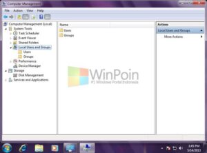 Cara Membuka Local User and Groups di Windows 7