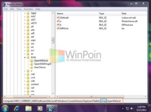 Cara Menghapus Aplikasi dari Open With pada Konteks Menu Klik Kiri Windows 7
