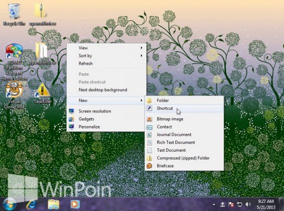 cara ganti icon start windows 7 tanpa software programs