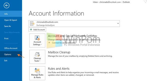 Cara Mematikan atau Menonaktifkan Notifikasi Email Outlook 2013 Desktop