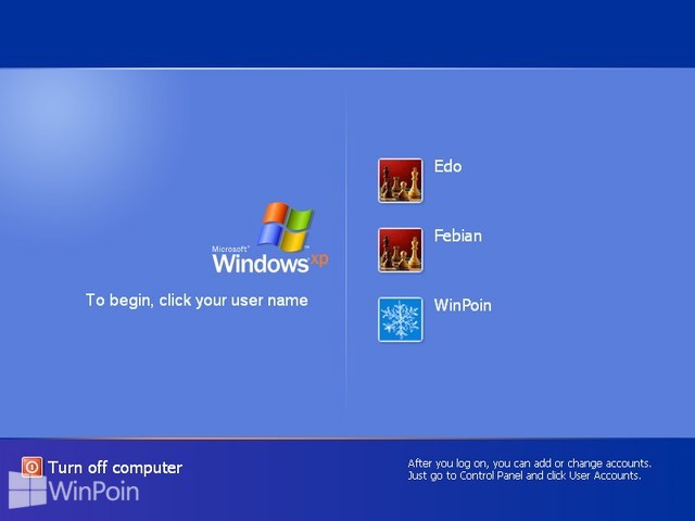 Cara Login Windows Dengan Memilih User Akun Terlebih Dahulu