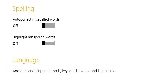 Cara Mematikan dan Menghidupkan Spell Checking di Windows 8
