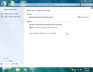 Cara Mengaktifkan atau Mematikan Restore Backup File di Windows 7