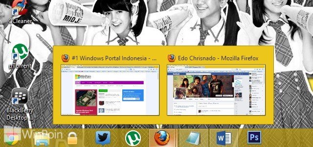 Cara Mengaktfikan dan Mematikan Taskbar Thumbnail Preview di Windows 7