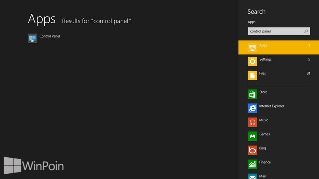 Cara Membuka Control Panel di Windows 8