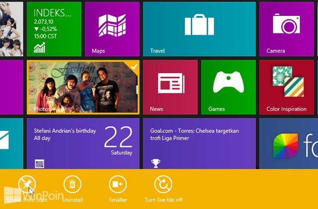 Cara Menambahkan Aplikasi atau Software di Start Screen Windows 8