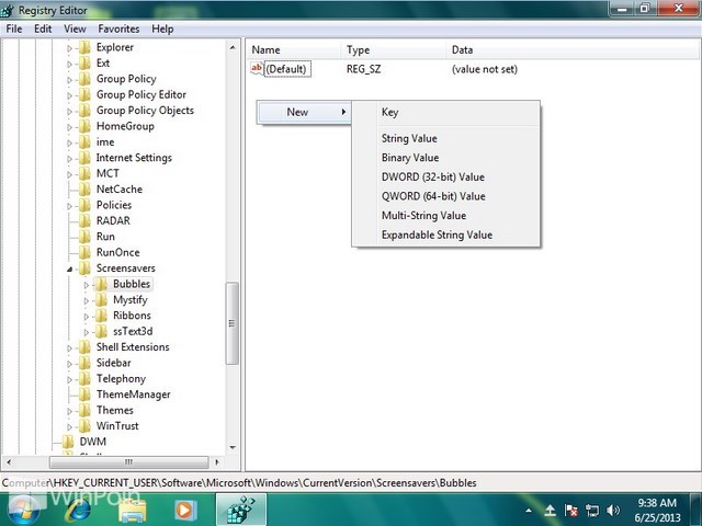Cara Mengatur Bubbles Screen Saver Windows 7