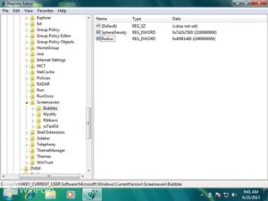Cara Mengatur Bubbles Screen Saver Windows 7