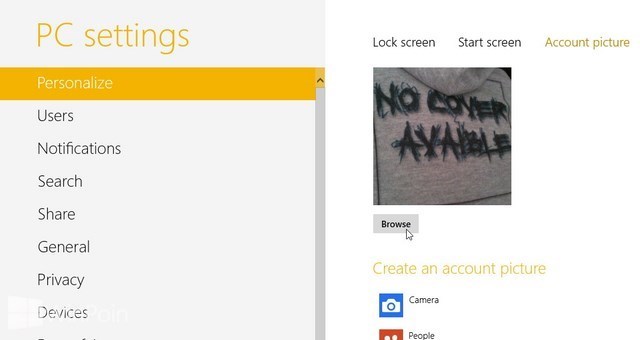 Cara Mengganti Foto Akun di Windows 8