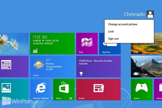 Cara Mengganti Password Akun Lokal di Windows 8