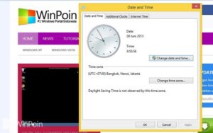 Cara Mengubah Time Zone di Windows 8