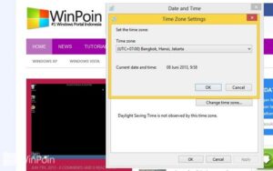 Cara Mengubah Time Zone di Windows 8