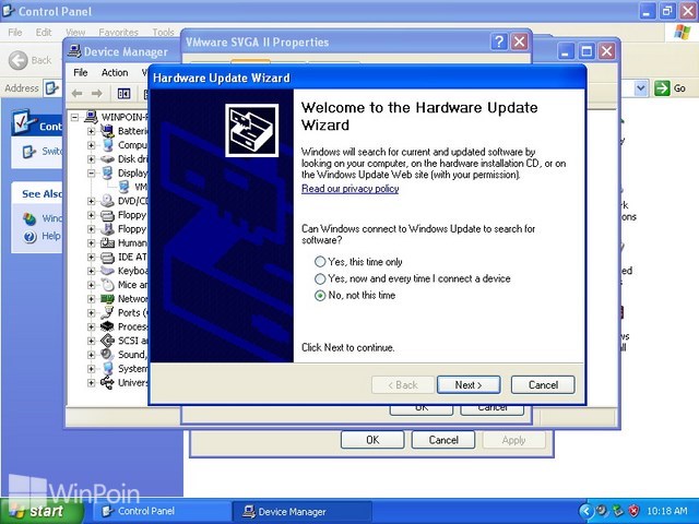 Cara Update Driver di Windows XP