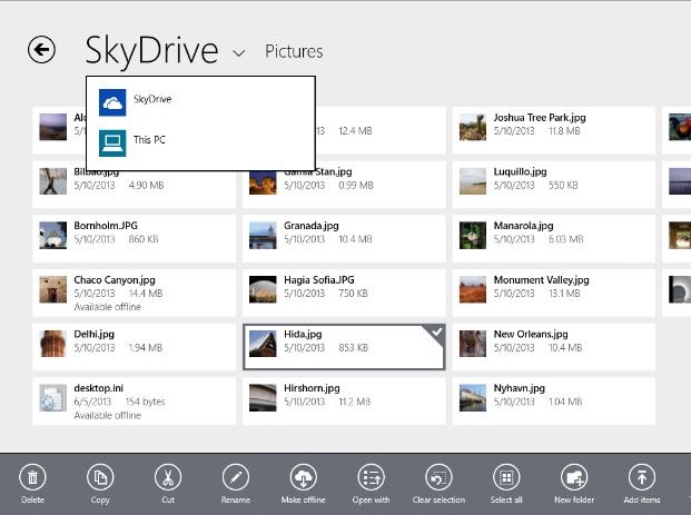 Inilah Tampilan Windows Store dan SkyDrive di Windows 8.1