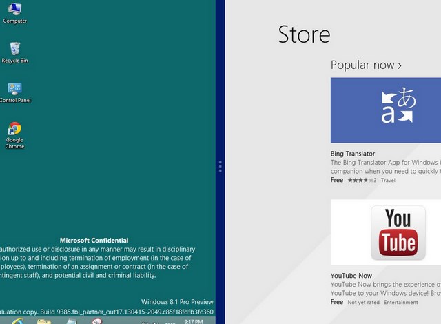 Windows Store di Windows 8.1 versi Leaked Sudah Bisa Diakses!