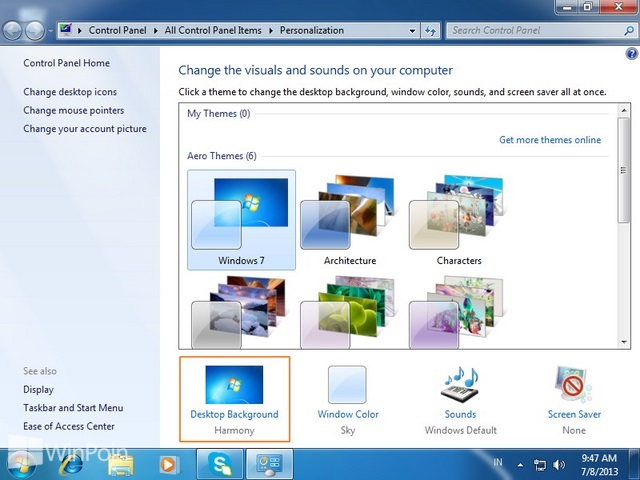 Cara Tidak Bisa Mengganti Background Desktop Di Windows 7