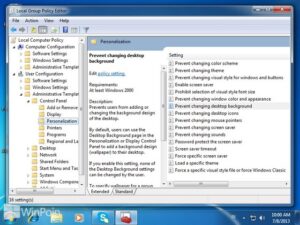 Cara Tidak Bisa Mengganti Background Desktop di Windows 7