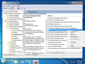 Cara Tidak Bisa Mengganti Background Desktop di Windows 7