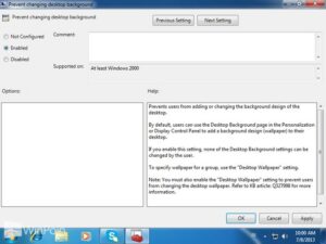 Cara Tidak Bisa Mengganti Background Desktop di Windows 7