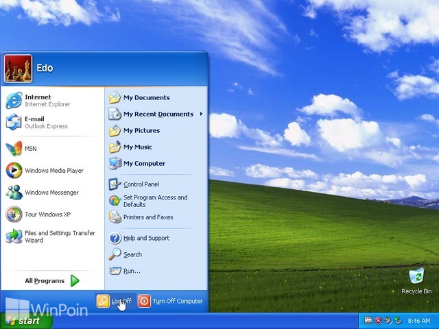 Cara Berganti User Akun di Windows XP