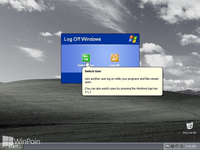 Cara Berganti User Akun di Windows XP