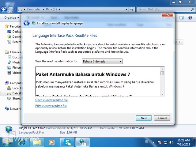 Cara Install dan Uninstall Bahasa di Windows 7
