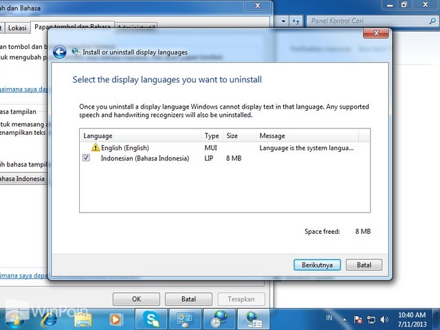 Cara Install dan Uninstall Bahasa di Windows 7