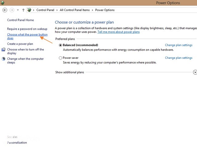 Cara Menambah atau Menghapus Sleep atau Hibernate dari Menu Power Option di Windows 8