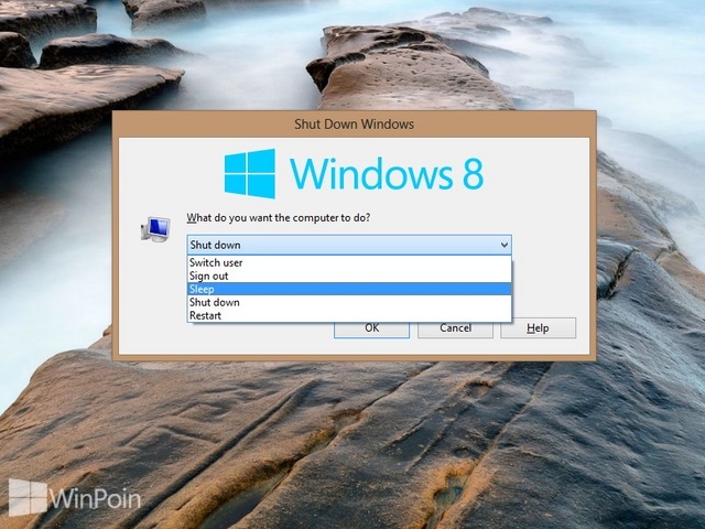 Cara Menambah atau Menghapus Sleep atau Hibernate dari Menu Power Option di Windows 8