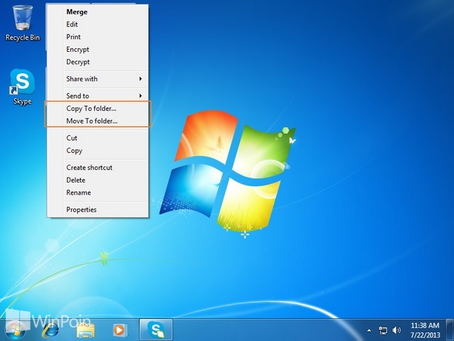 Cara Menambahkan Copy atau Move To Folder di Klik Kanan Windows