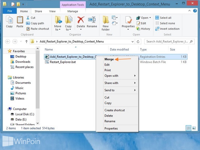 Cara Menambahkan Menu Restart Explorer di Klik Kanan Windows