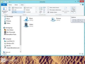 Cara Menyembunyikan atau Menampilkan Folder Merge Conflicts di Windows 8