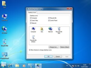 Cara Mengatur Icon Default Desktop di Windows 7
