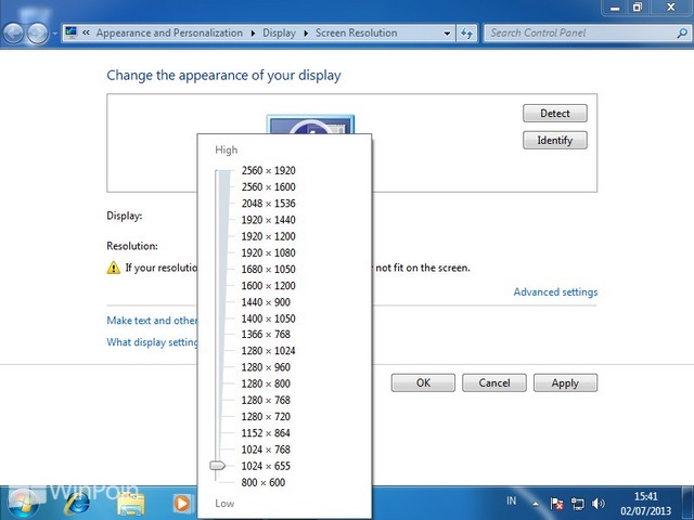 Cara Mengatur Resolusi Monitor di Windows 7