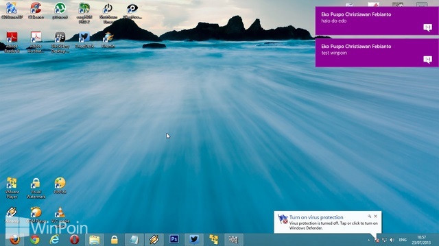 Cara Mengatur Waktu Notifikasi Tetap Terbuka di Windows 8