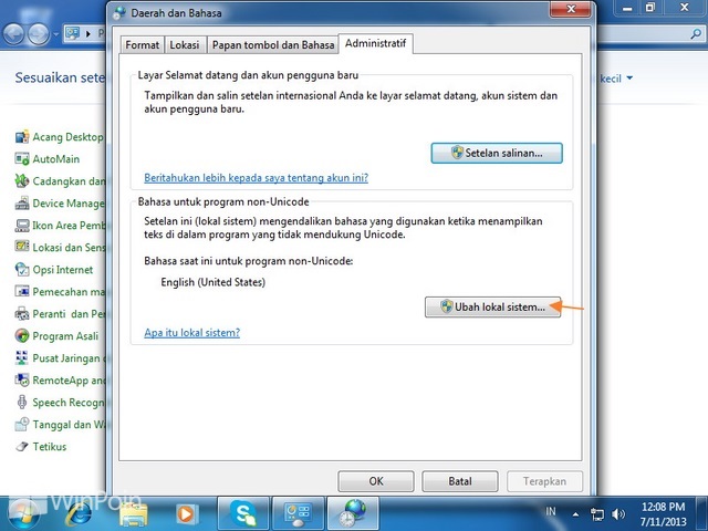 Cara Mengganti Bahasa Windows 7